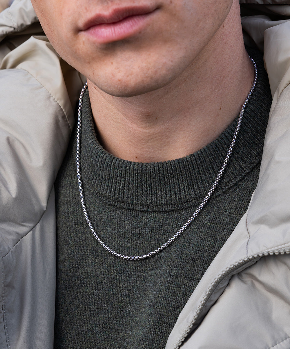 Boxchain Necklace | Silver