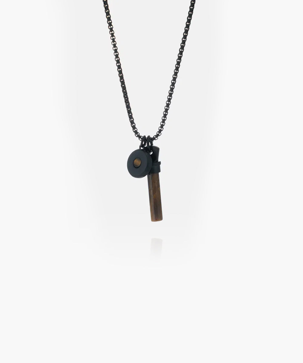 Brontide Eye Necklace Tiger Eye | Black