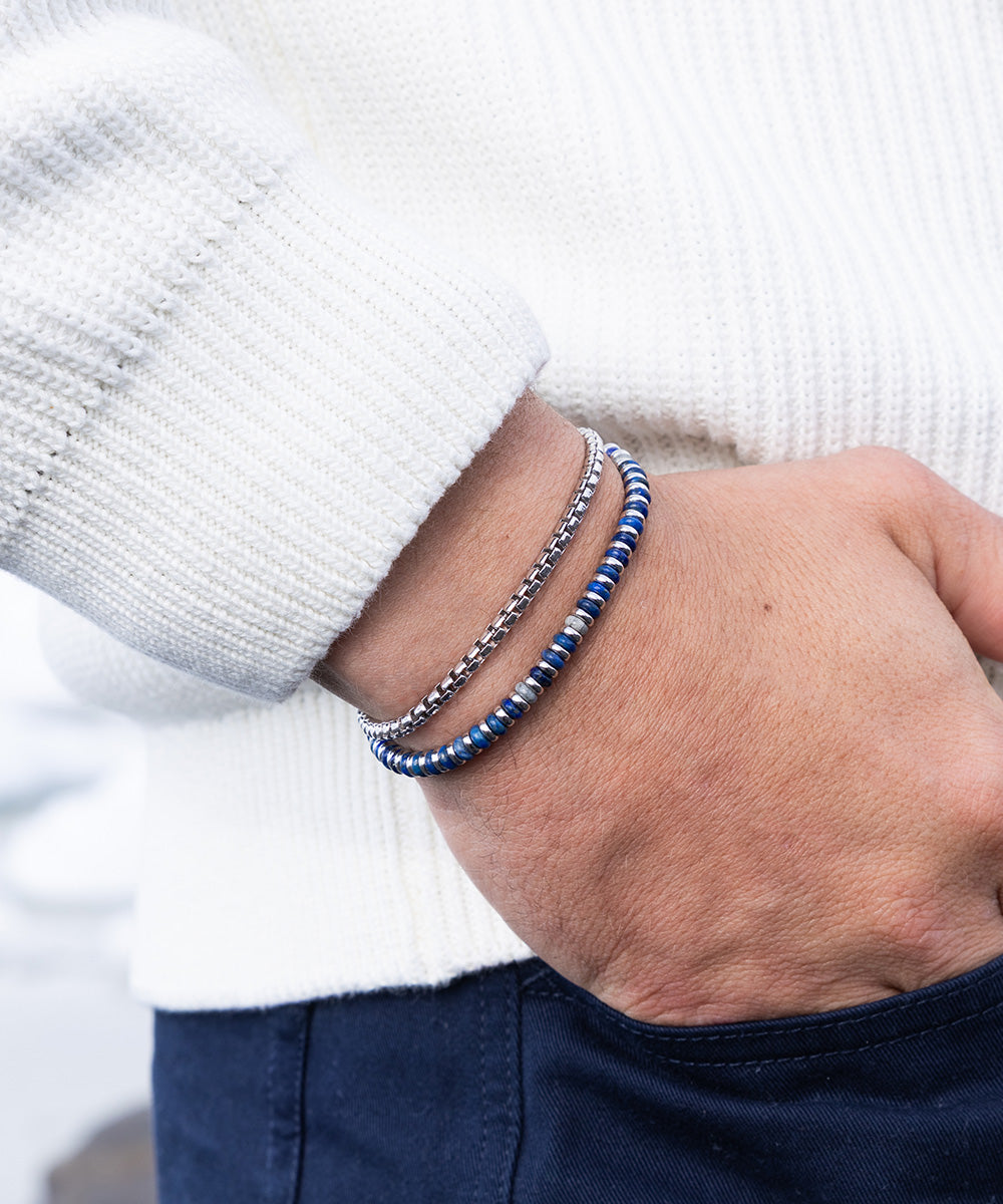 Mariner Brontide 4mm Lapis Lazuli | 925 Sterling Silver