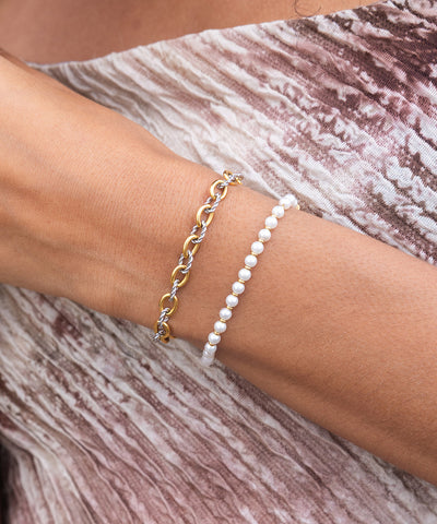 Brontide 4 mm Pearl | Gold