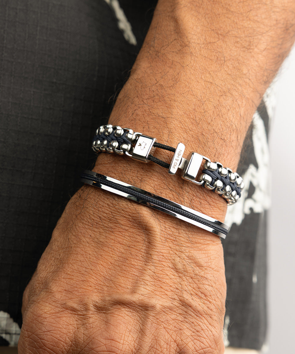 Catena Venetian DBL Navy | Silver